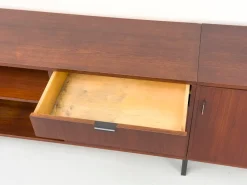 Pamono Modular Teak Sideboard with Dry Bar by Herbert Hirche for Holzäpfel, 1960s