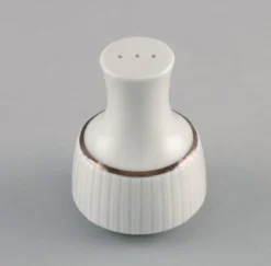 Pamono Modulation Salt Shaker & Dish in Porcelain by Tapio Wirkkala for Rosenthal, Set of 2><noscript><img width=