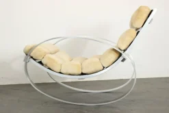 Pamono Mohair Rocking Chair from Hans Kaufeld><noscript><img width=