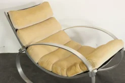 Pamono Mohair Rocking Chair from Hans Kaufeld><noscript><img width=