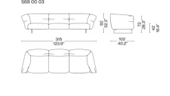 Pamono Moncloud Sofa by Patricia Urquiola for Cassina><noscript><img width=