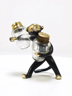 Pamono Monkey Salt and Pepper Shakers by Walter Bosse for Herta Baller, Austria, 1950s><noscript><img width=