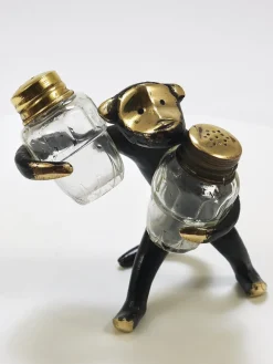 Pamono Monkey Salt and Pepper Shakers by Walter Bosse for Herta Baller, Austria, 1950s><noscript><img width=