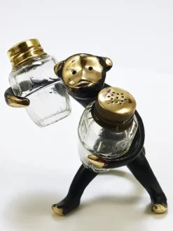Pamono Monkey Salt and Pepper Shakers by Walter Bosse for Herta Baller, Austria, 1950s><noscript><img width=