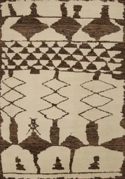 Pamono Moroccan Style Rug with Geometric Patterns from R&K Principal Jahanshah Nazmiyal> Carpets & Textiles|Carpets & Textiles