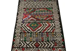 Pamono Moroccan Style Rug with Polychromatic Geometric Patterns from R&K Principal Jahanshah Nazmiyal><noscript><img width=