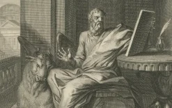Pamono Mortier, Christian Wall Art Evangelists Luke and John, 1700, Paper><noscript><img width=