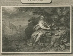 Pamono Mortier, Christian Wall Art Evangelists Luke and John, 1700, Paper><noscript><img width=