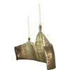 Pamono Motionless Light Double Candelabrum in Brass Resin by Atelier Ellery> Tabletop|Candleholders