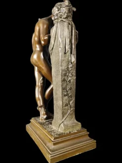 Clearance Pamono Moulin, Figurative Sculpture, 19th Century, Bronze