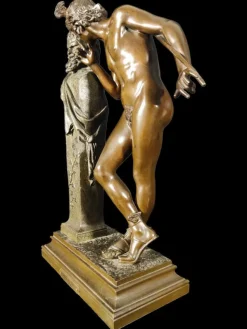 Clearance Pamono Moulin, Figurative Sculpture, 19th Century, Bronze