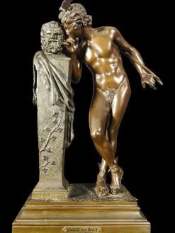 Clearance Pamono Moulin, Figurative Sculpture, 19th Century, Bronze