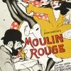 Sale Pamono Moulin Rouge Original Vintage Movie Poster by Maggi Baaring, Danish, 1955