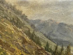 Pamono Mountain Landscape, Early 20th Century, Oil on Canvas, Framed><noscript><img width=