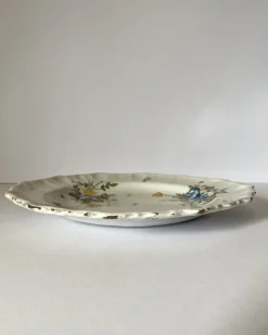 Outlet Pamono Moustiers Plate in Earthenware, 1700s