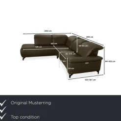 Pamono MR 370 Leather Sofa from Musterring> Couches & Sofas
