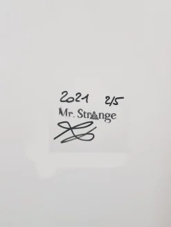 Pamono Mr Strange, Death in Pink, 2021, Giclée on Aludibond
