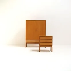 Pamono MTP Wardrobe in Oak by Marian Grabinski for Ikea, 1963> Cabinets & Wardrobes