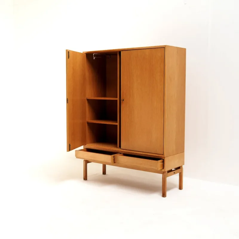 Pamono MTP Wardrobe in Oak by Marian Grabinski for Ikea, 1963> Cabinets & Wardrobes