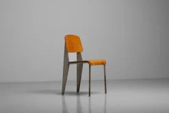 New Pamono Métropole 305 Standard Chair attributed to Jean Prouvé, France, 1951