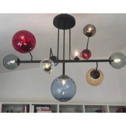 Clearance Pamono Multicolor Spheres Murano Glass Sputnik Chandelier by Simoeng