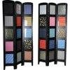 Pamono Multi-Colored Ebonized Room Divider> Room Dividers & Screens