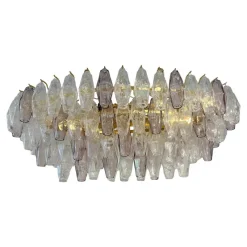 Pamono Multicolored Poliedri Murano Glass Chandelier by Simoeng> Ceiling Lights