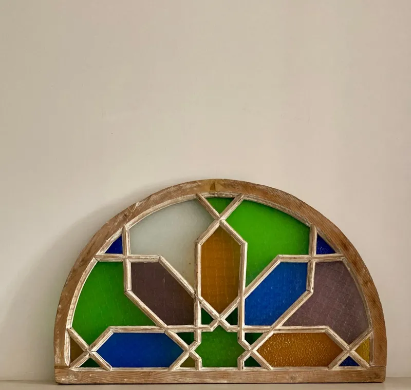 Pamono Multi-colored Stained Glass Decoration> Architectural Elements