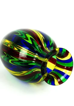 Clearance Pamono Multicolour Blown Murano Glass Vase by Urban for Made Murano Glass, 2019