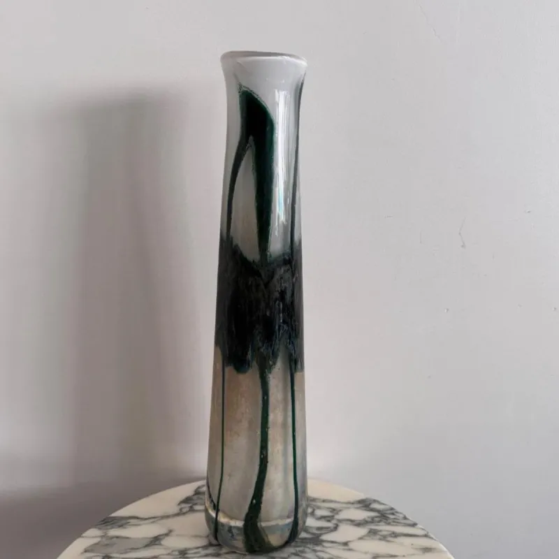 Pamono Multi-Layered Glass Vase by Val Saint Lambert> Vases