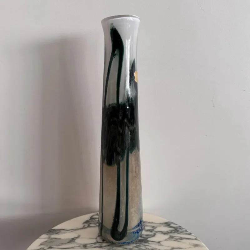 Pamono Multi-Layered Glass Vase by Val Saint Lambert> Vases