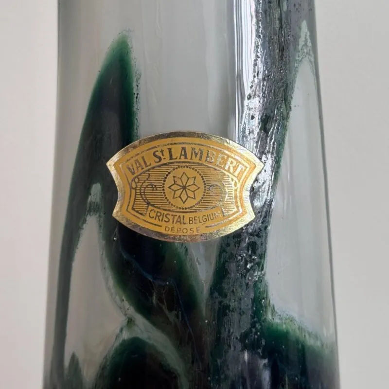 Pamono Multi-Layered Glass Vase by Val Saint Lambert> Vases