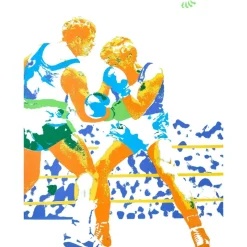 Outlet Pamono Munich Olympic Games Boxing Poster by Otl Aicher, 1972