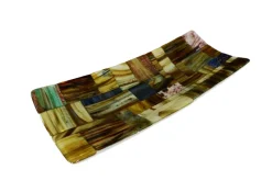 Pamono Murano Aventurine Glass R30 Gonfalone Plate by Stefano Birello for VéVé Glass><noscript><img width=