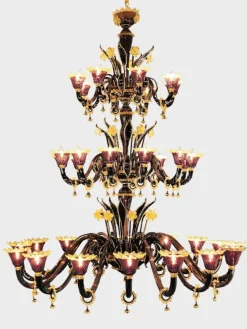 Pamono Murano Chandelier by Atelier Iskra for Ribes the Art of Glass> Ceiling Lights