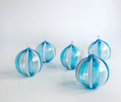Hot Pamono Murano Christmas Baubles by Mariana Iskra for Ribes Studio, Set of 6
