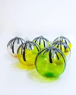 Pamono Murano Christmas Baubles by Mariana Iskra for Ribes Studio, Set of 6><noscript><img width=