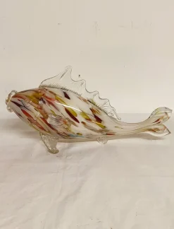 Pamono Murano Crystal Fish, Italy, 1970s> Dinnerware Accessories