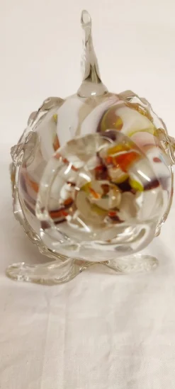 Pamono Murano Crystal Fish, Italy, 1970s><noscript><img width=