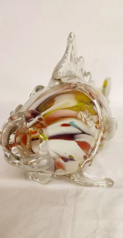 Pamono Murano Crystal Fish, Italy, 1970s><noscript><img width=