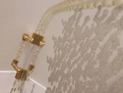 Pamono Murano Glass and Gold Tray after Barovier & Toso, Italy, 1950s