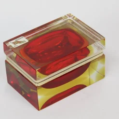 Pamono Murano Glass Box by Alessandro Mandruzzato, 1970s><noscript><img width=