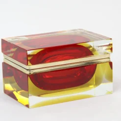 Pamono Murano Glass Box by Alessandro Mandruzzato, 1970s><noscript><img width=