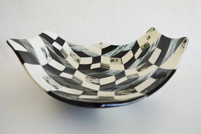 Pamono Murano Glass Centrepiece by Stefano Birello for VéVé Glass> Decorative Objects