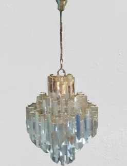 Pamono Murano Glass Chandelier attributed to Paolo Venini, 1970s