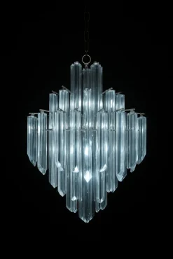 Pamono Murano Glass Chandelier attributed to Paolo Venini, 1970s