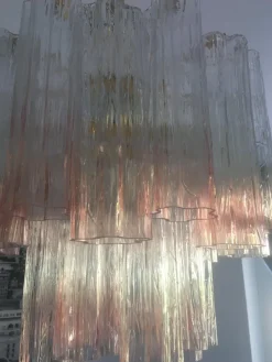 Clearance Pamono Murano Glass Chandelier Multicolors
