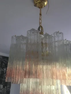 Clearance Pamono Murano Glass Chandelier Multicolors