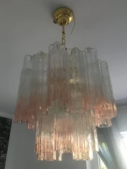 Clearance Pamono Murano Glass Chandelier Multicolors