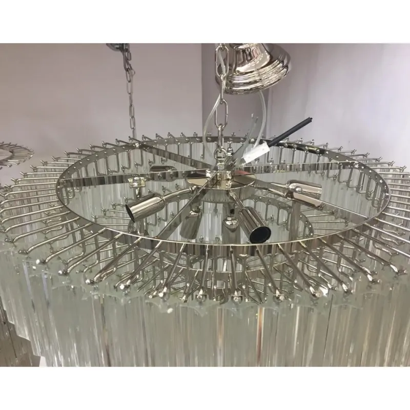 Sale Pamono Murano Glass Chandelier with Quadriedro by Simoeng
